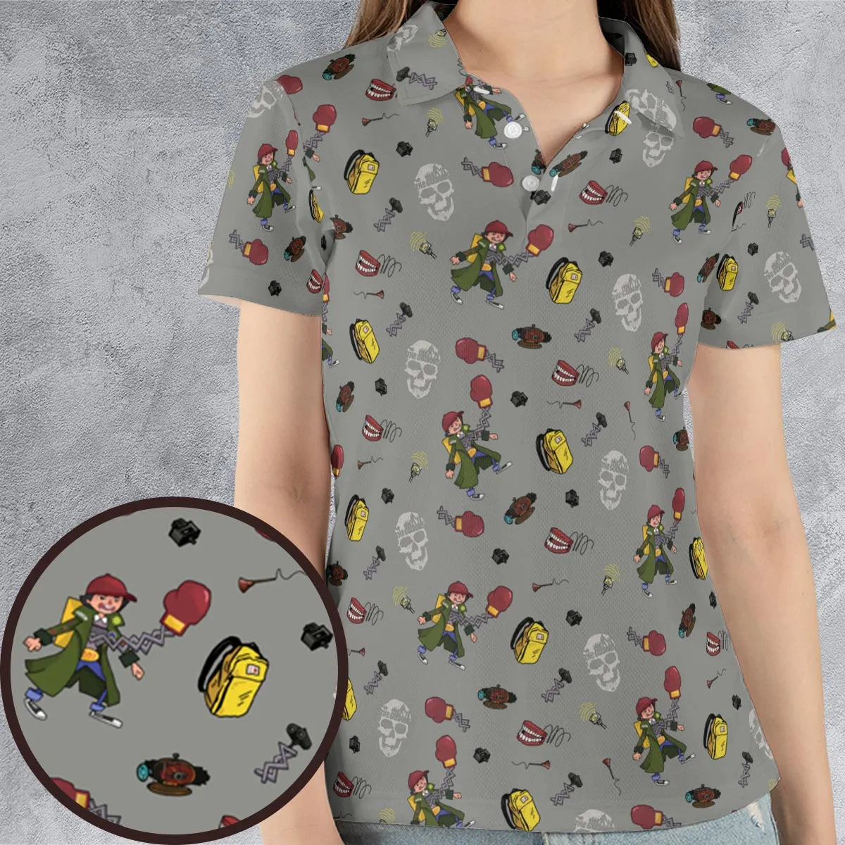 AOP Men/Women Polo Shirt - FKXPBPU9