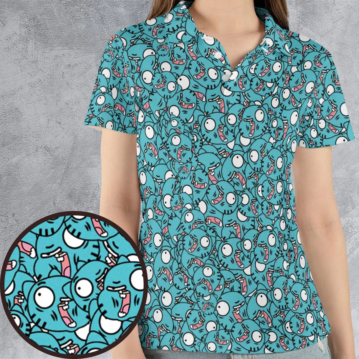 AOP Men/Women Polo Shirt - YW4GH3KK