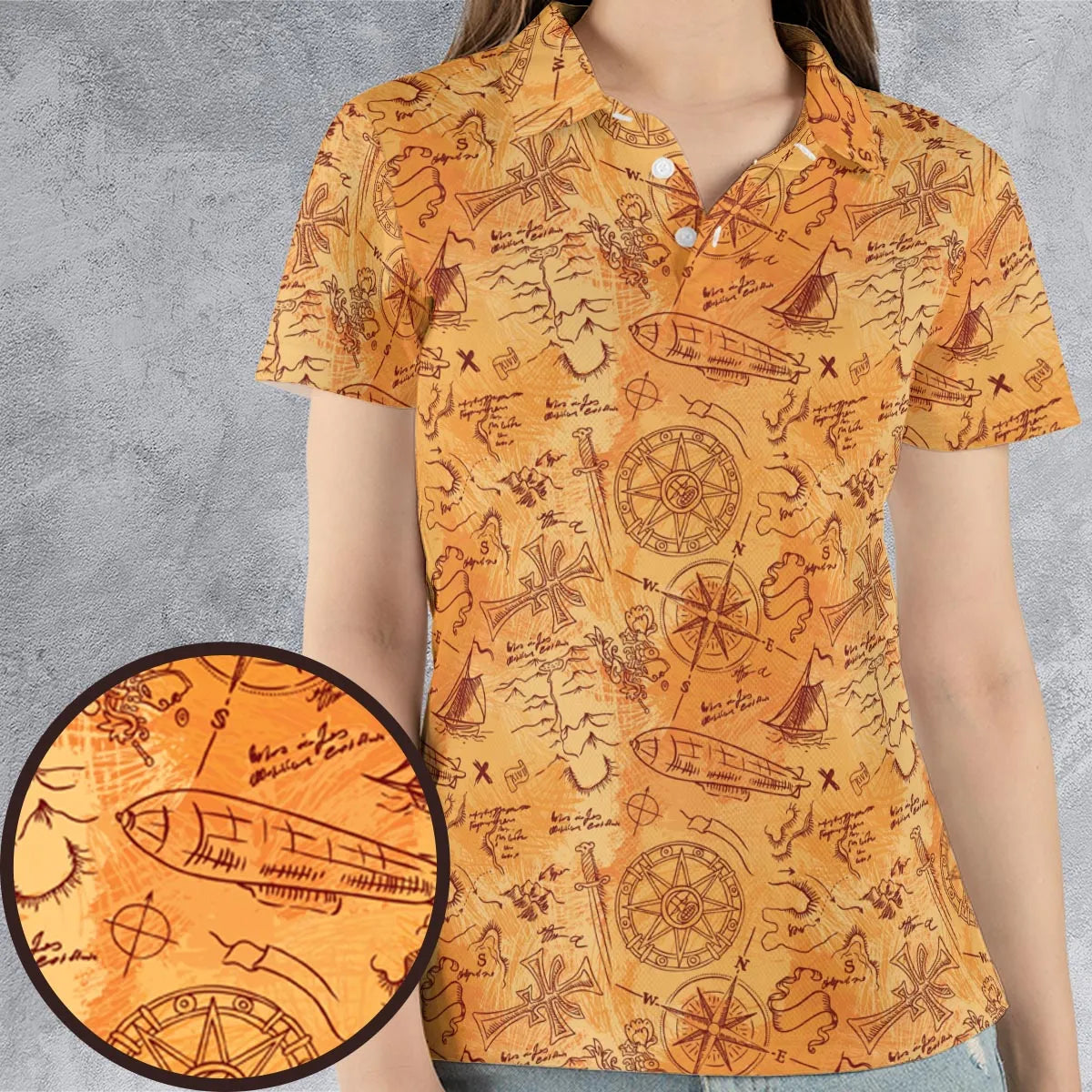 AOP Men/Women Polo Shirt - 5WRUPNR1