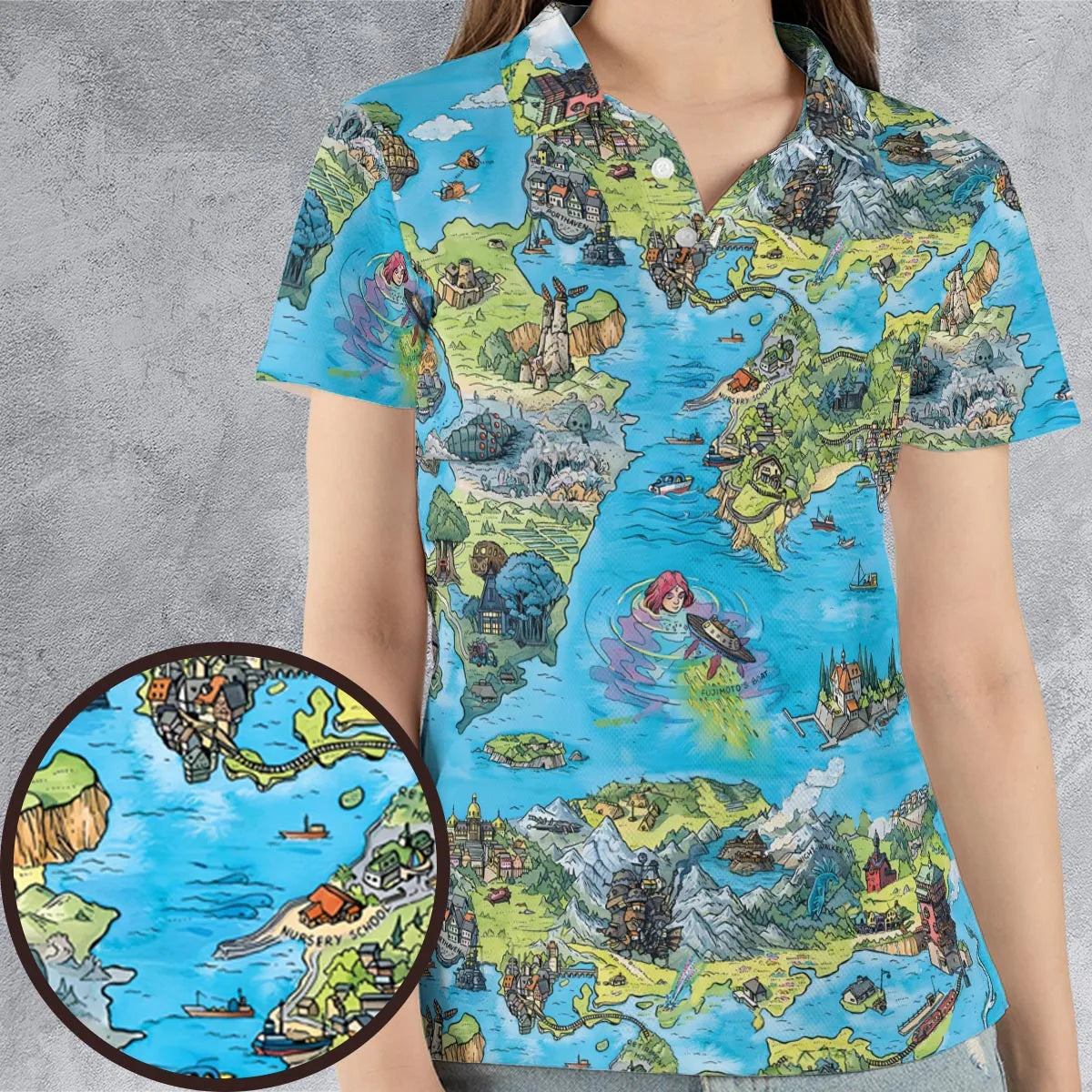 AOP Men/Women Polo Shirt - ECV494NF