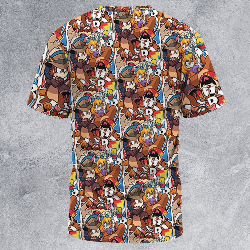All-Over Print Unisex T-Shirt - 3SSM98SY -  - 4