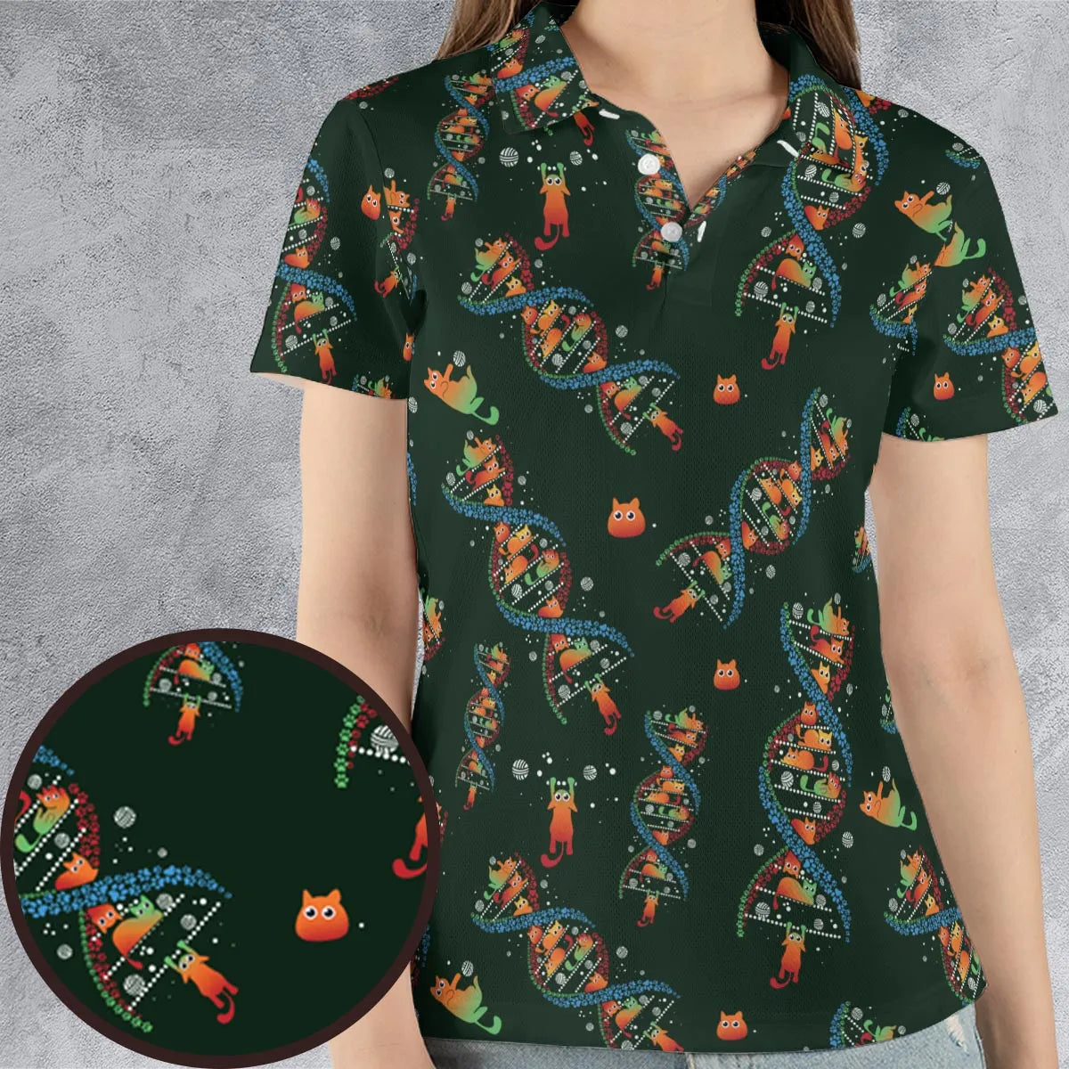 AOP Men/Women Polo Shirt - Y1UPXJYP