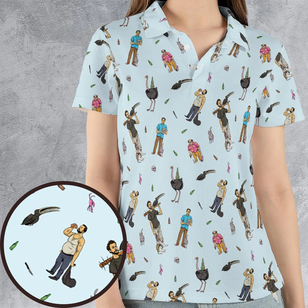 AOP Men/Women Polo Shirt - UT8NWGSE