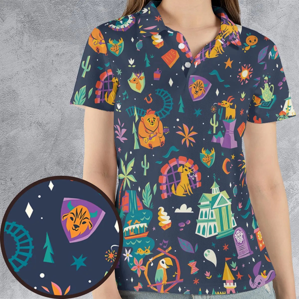 AOP Men/Women Polo Shirt - 2EP4EAWU