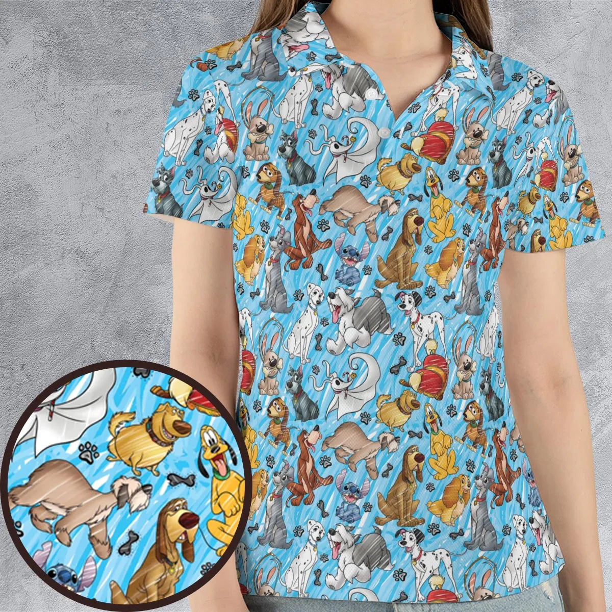 AOP Men/Women Polo Shirt - KKJQQJRU