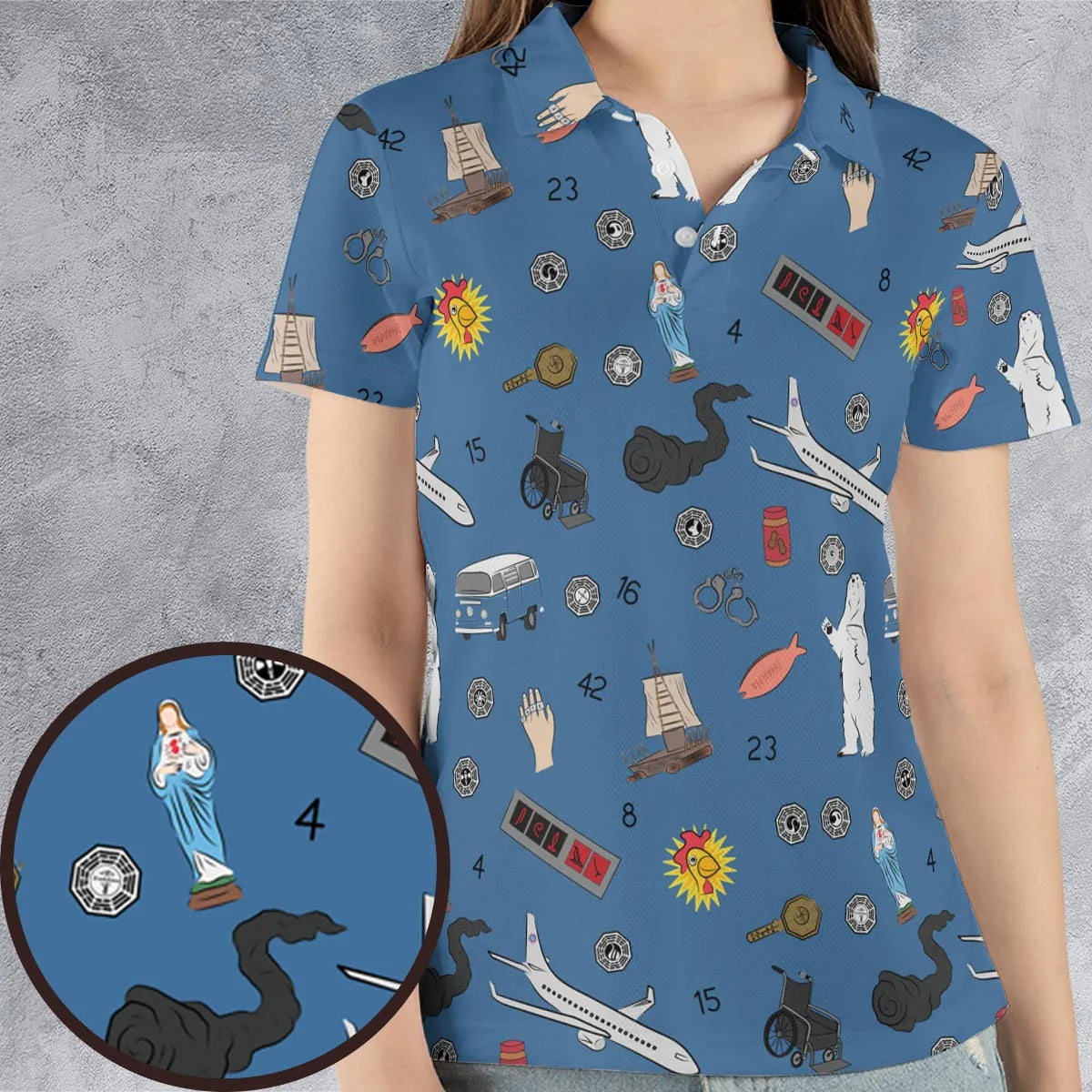AOP Men/Women Polo Shirt - 6AM7X3MS