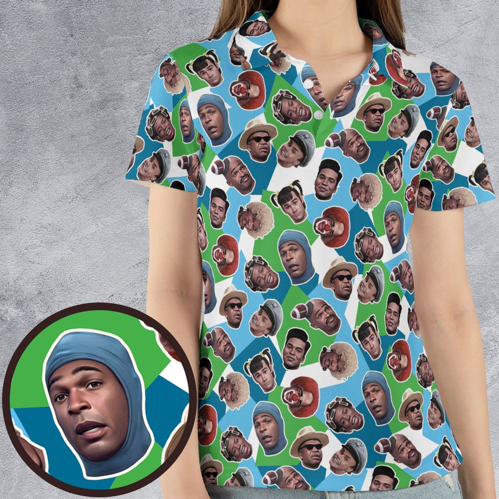 AOP Men/Women Polo Shirt - HN4YA21X -  - 4