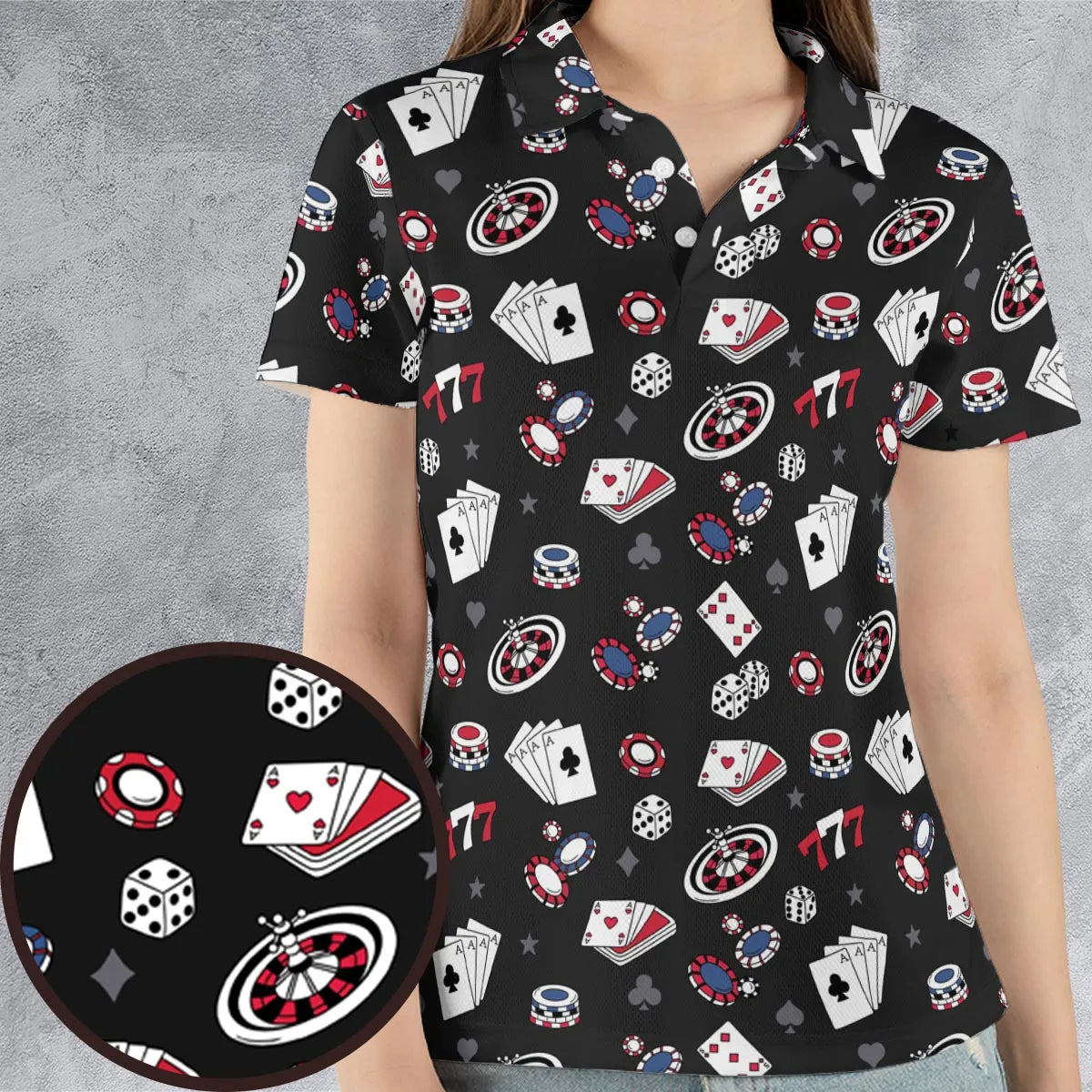 AOP Men/Women Polo Shirt - D8U23EWH