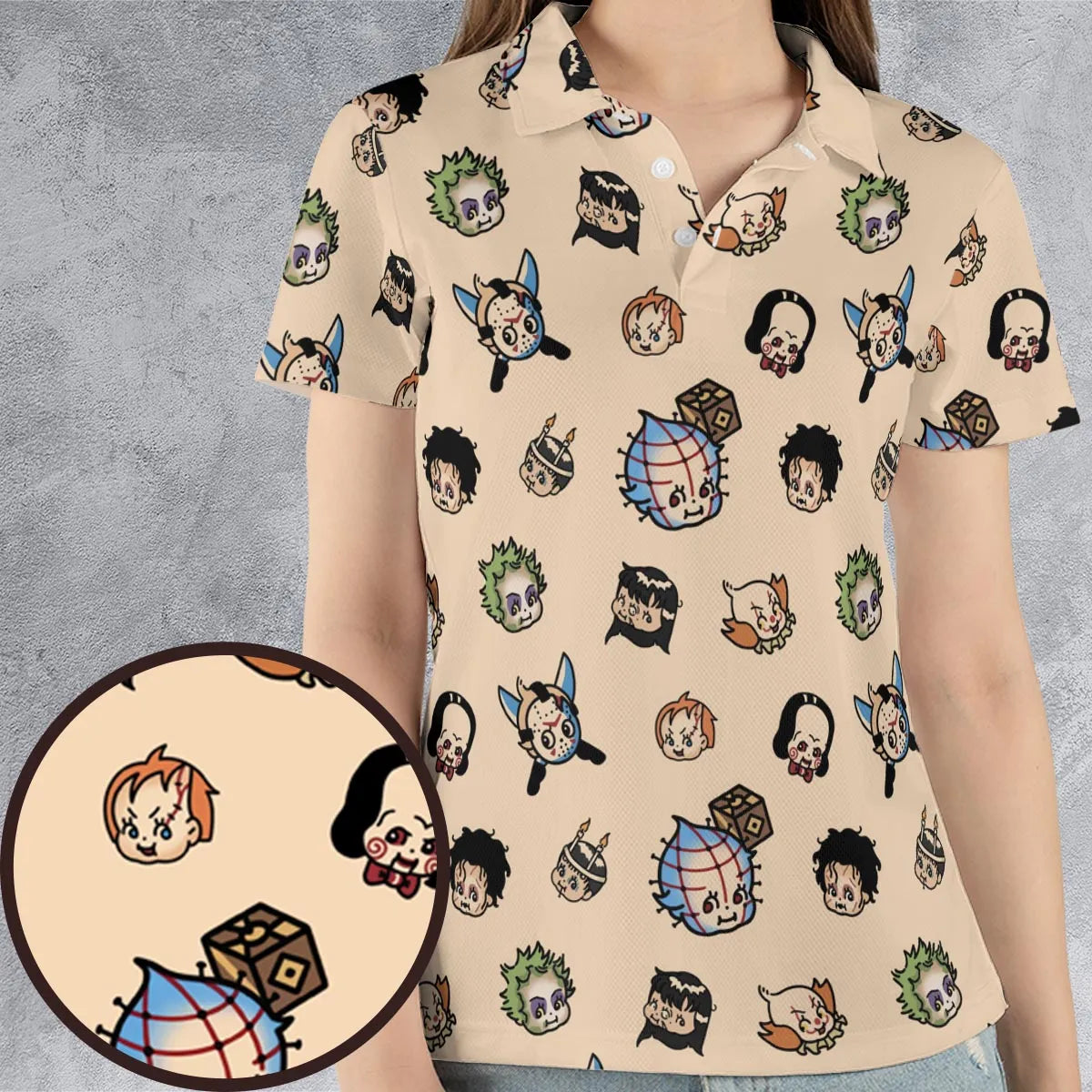AOP Men/Women Polo Shirt - UPWQ89N9