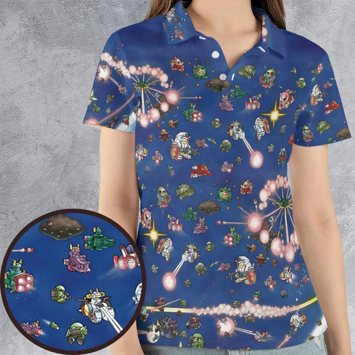 AOP Men/Women Polo Shirt - A4NVGBZU