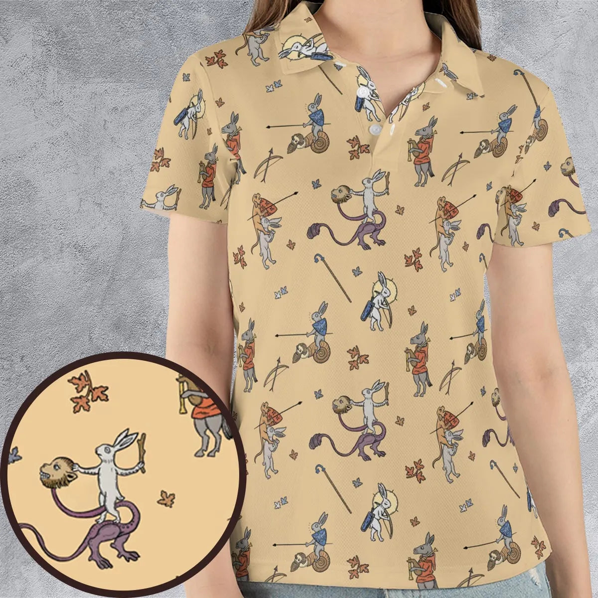 AOP Men/Women Polo Shirt - 6UHZS86L