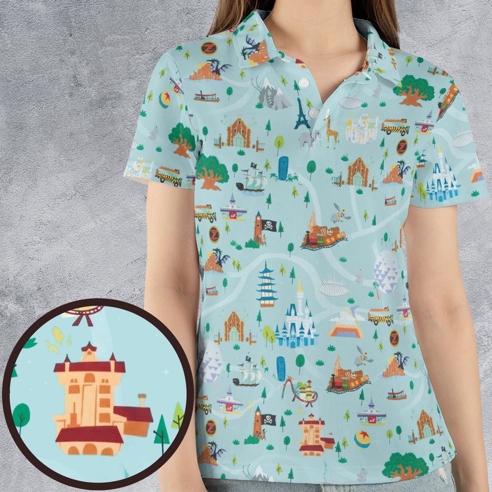 AOP Men/Women Polo Shirt - 36W3CTYA -  - 4