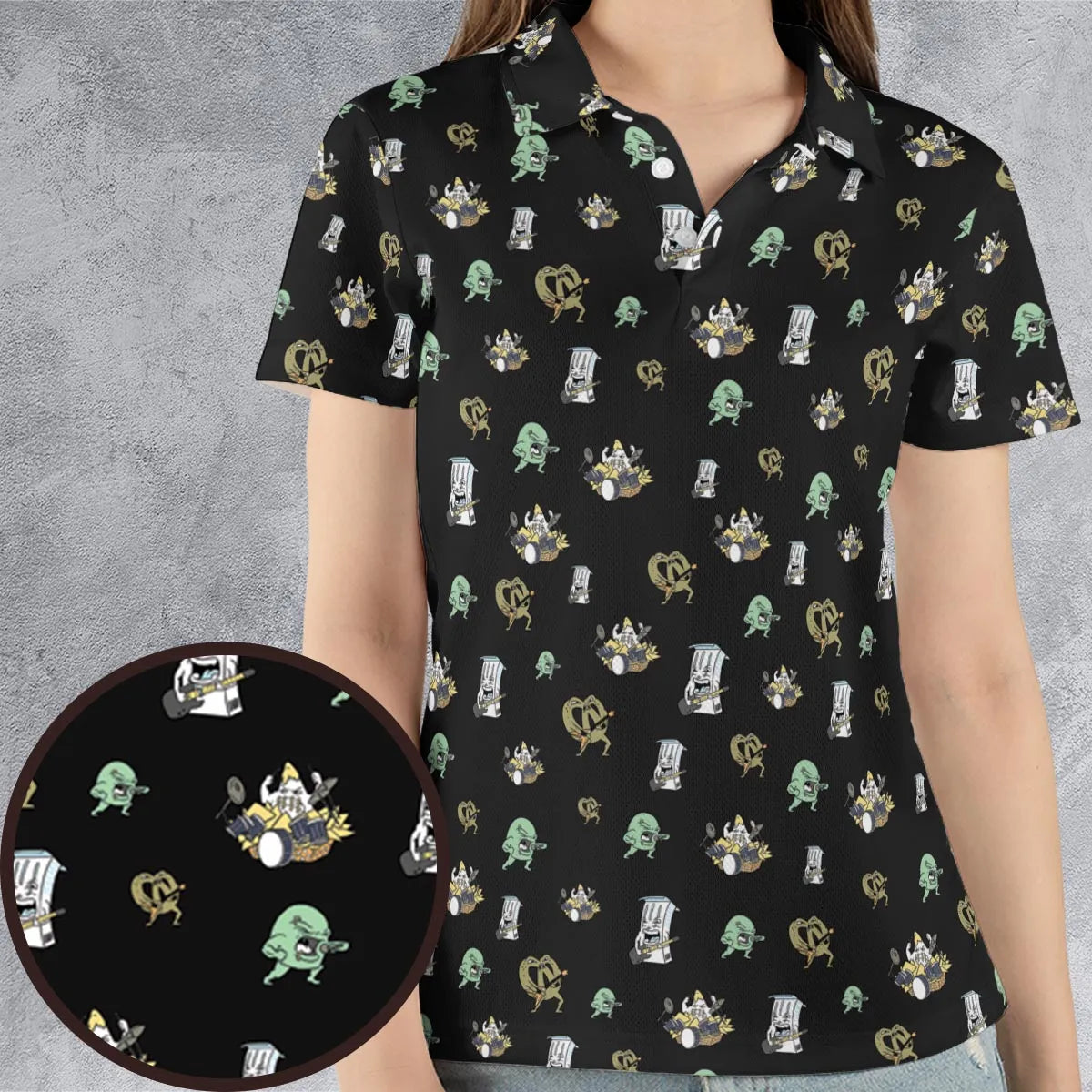 AOP Men/Women Polo Shirt - 4YUP4DWK