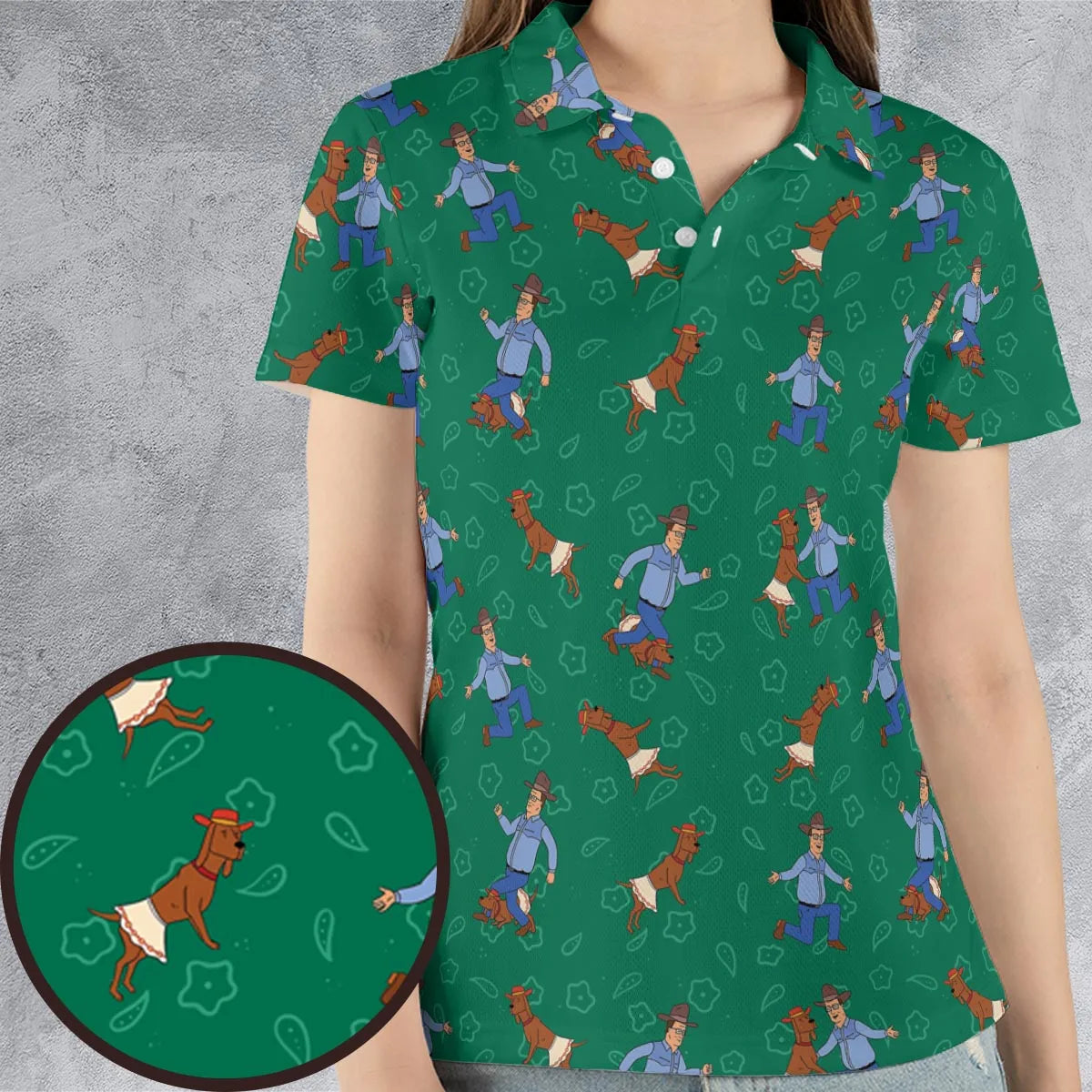 AOP Men/Women Polo Shirt - 88144Q63