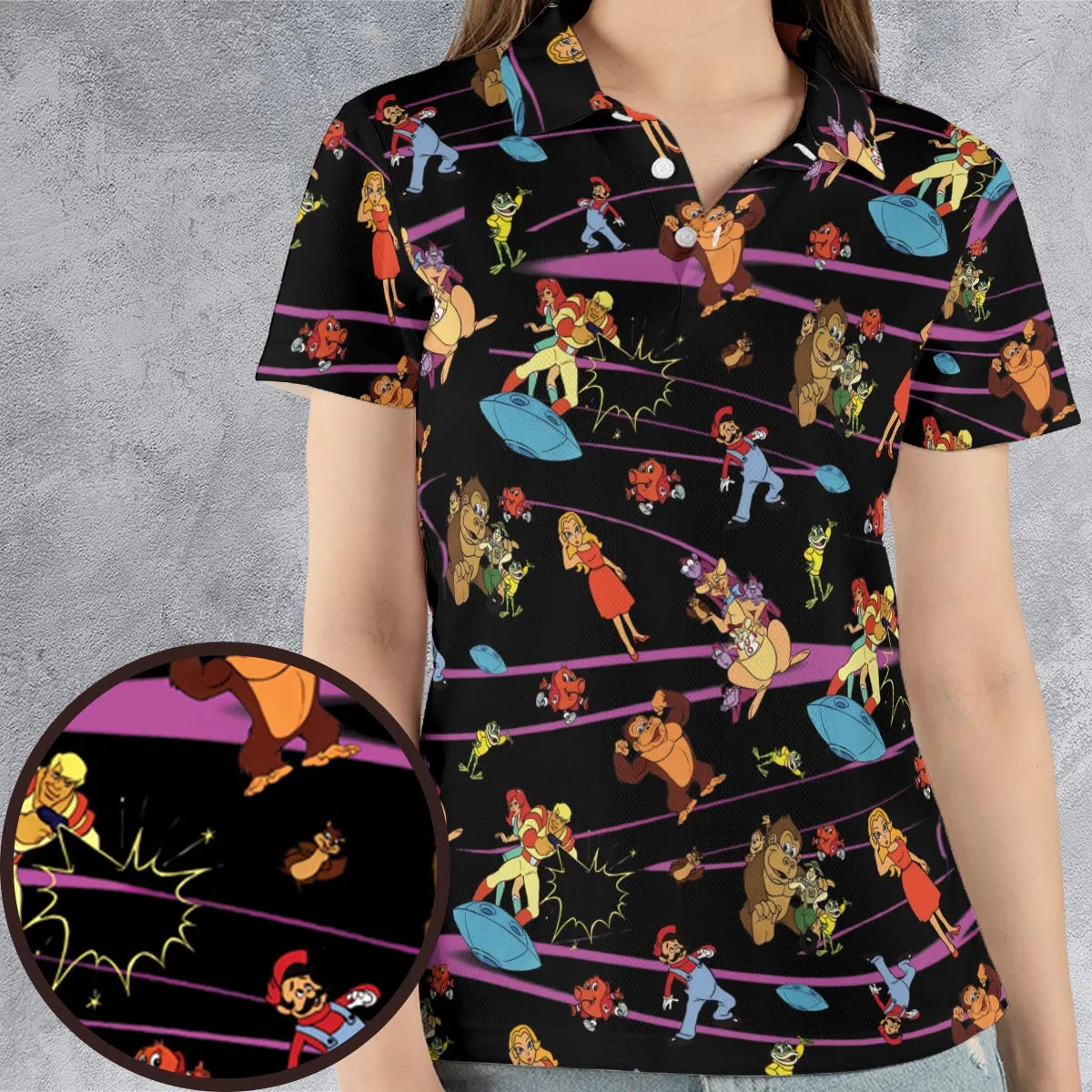 AOP Men/Women Polo Shirt - S5L9MLNS