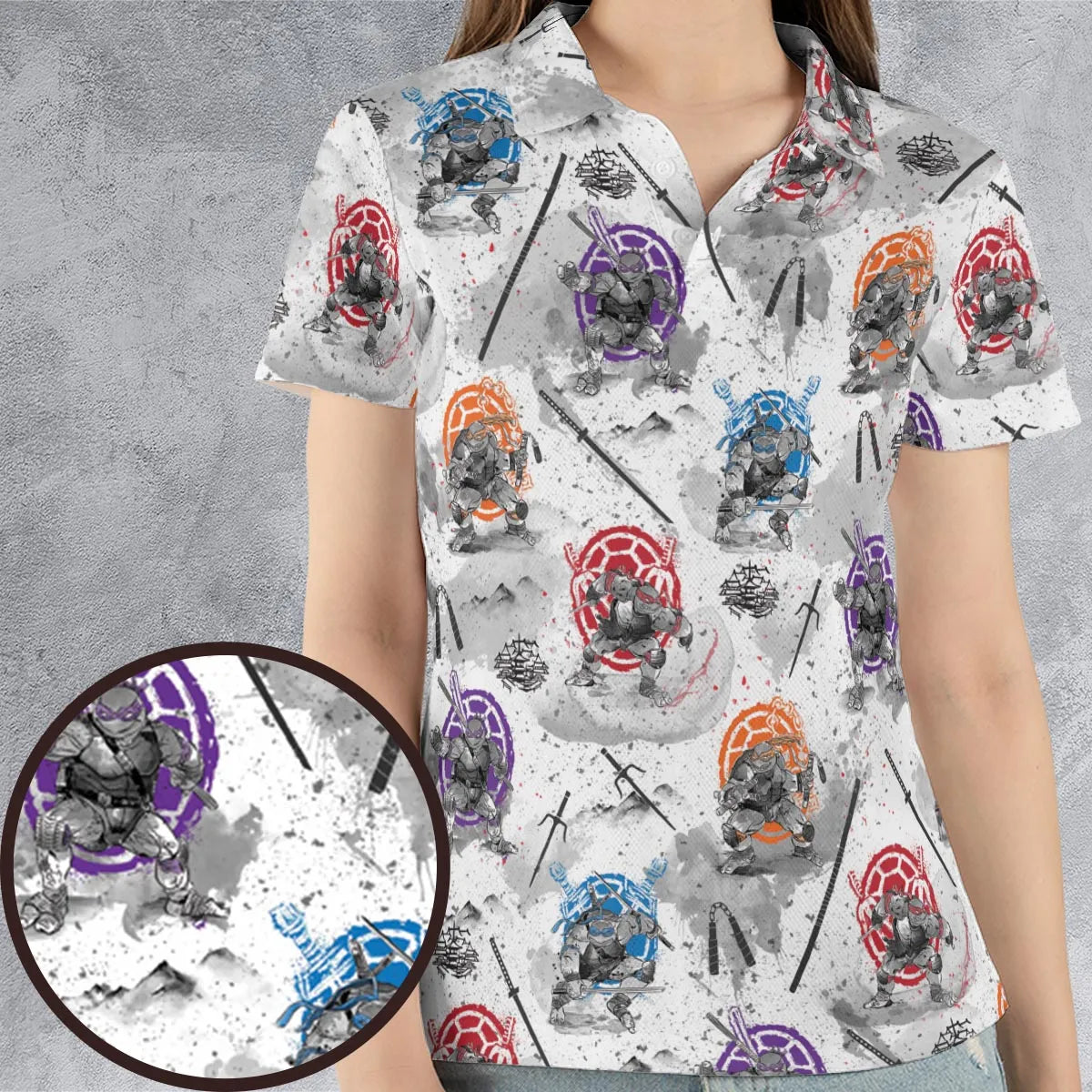 AOP Men/Women Polo Shirt - T8LB1V6N