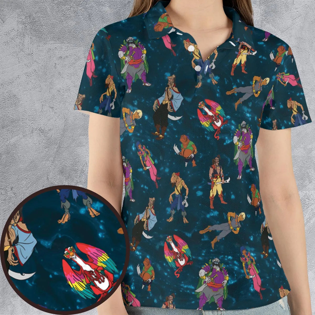 AOP Men/Women Polo Shirt - 2FH8EZLY