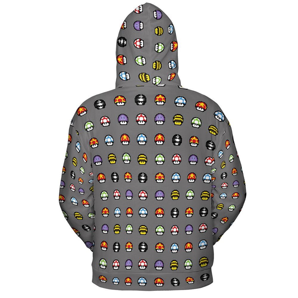 Retro Pixels Mushroom Pattern -  - 4