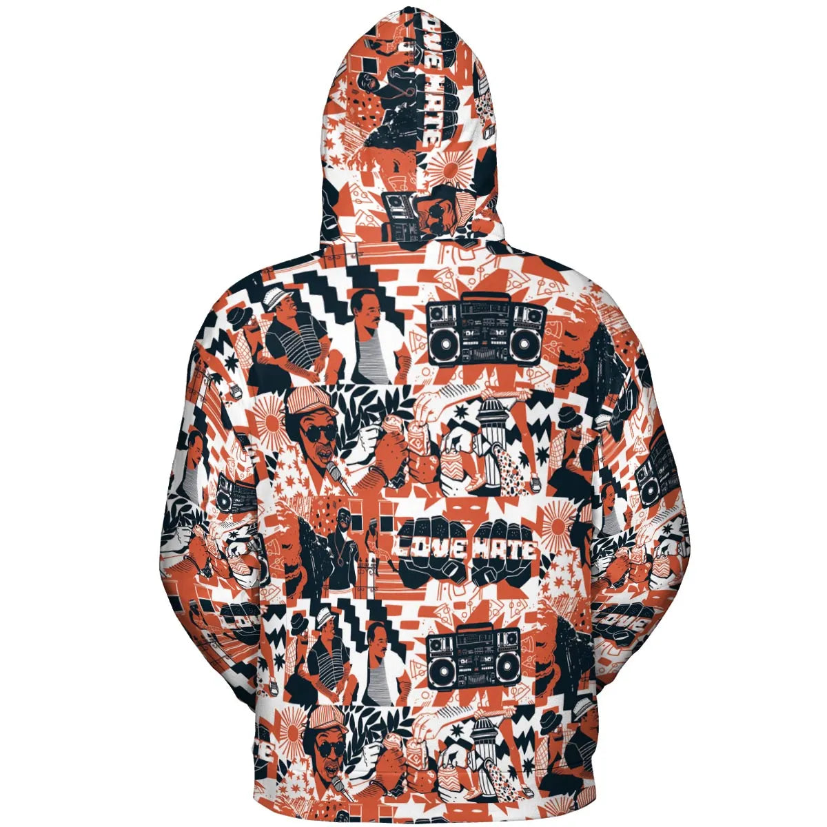 All-over Print Hoodie - 2KRNRXUC