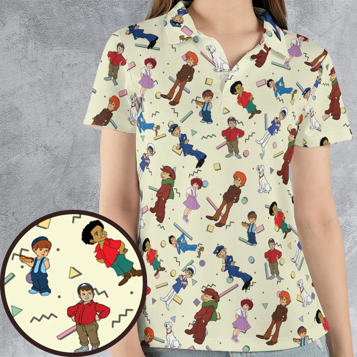AOP Men/Women Polo Shirt - F4JWLF3Z