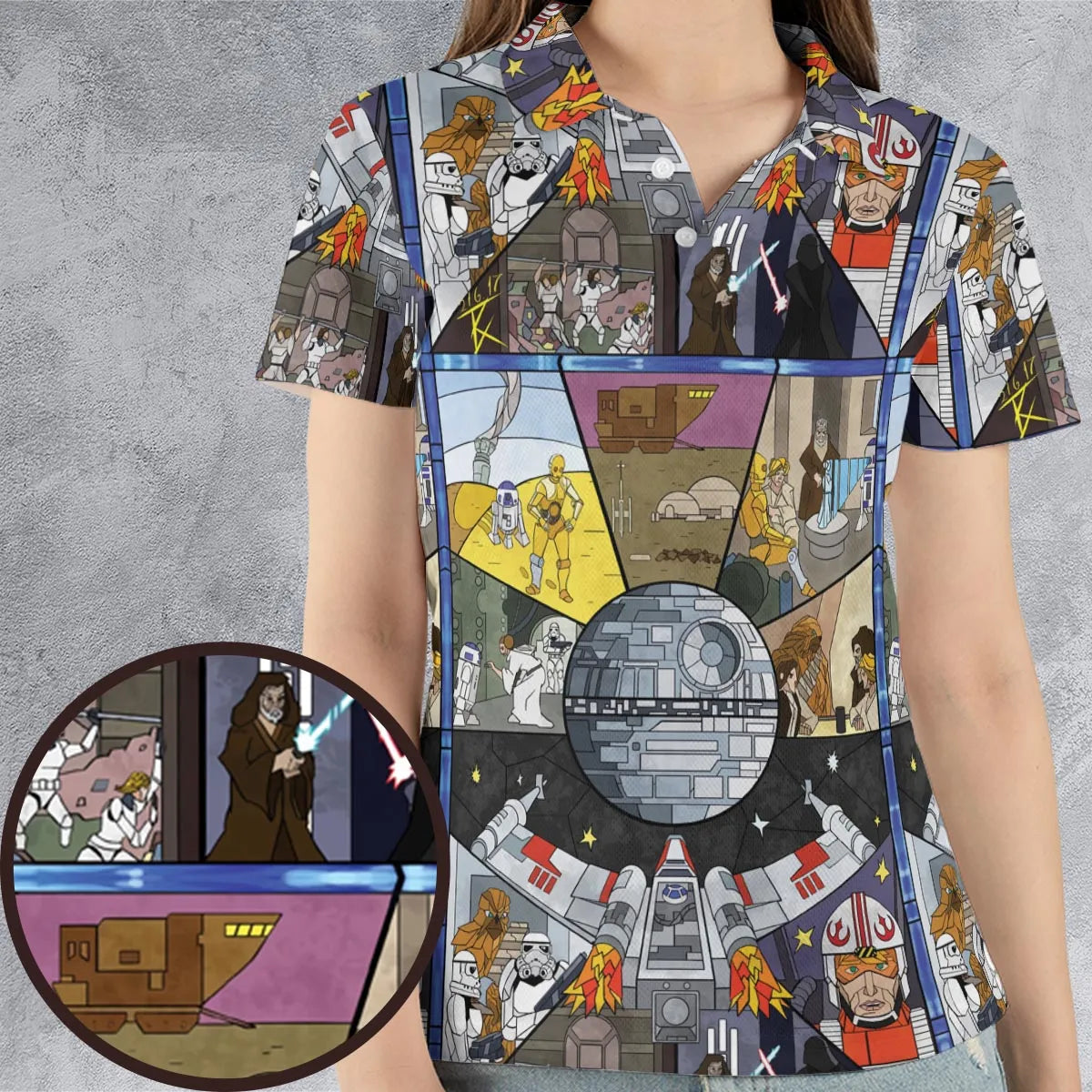 AOP Men/Women Polo Shirt - E2XP6SJG
