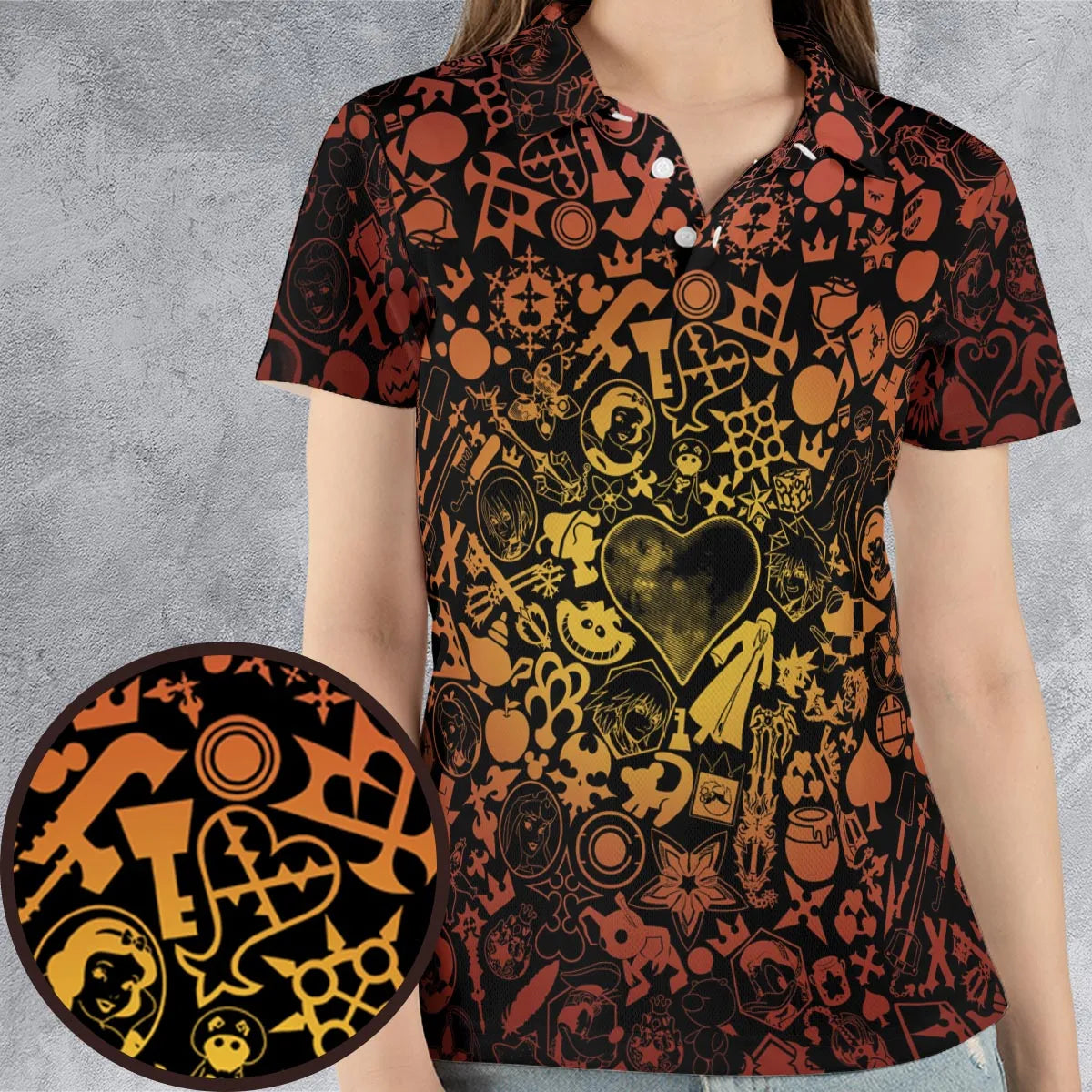 AOP Men/Women Polo Shirt - RVM4G3GQ