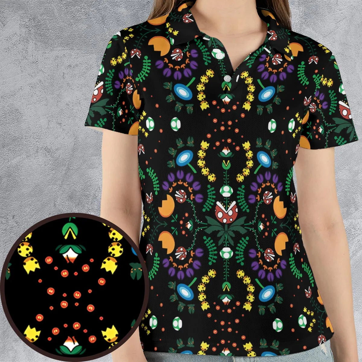 AOP Men/Women Polo Shirt - YKC38FMN