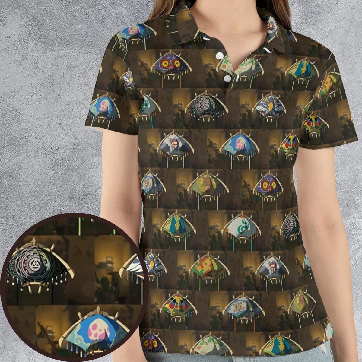 AOP Men/Women Polo Shirt - B9ZGEKHL