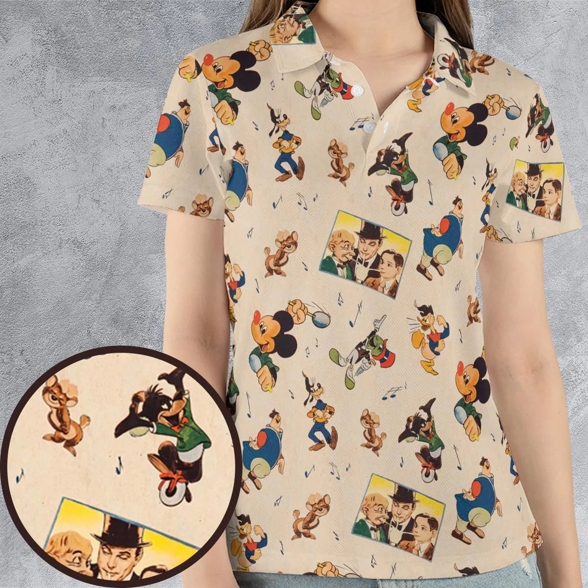 AOP Men/Women Polo Shirt - ZJN99SR3