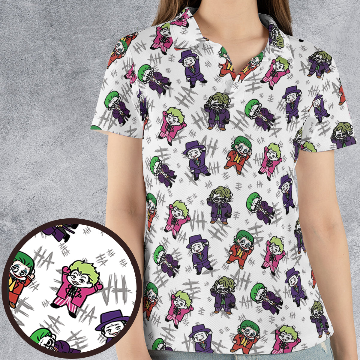 AOP Men/Women Polo Shirt - 5BL87EXY