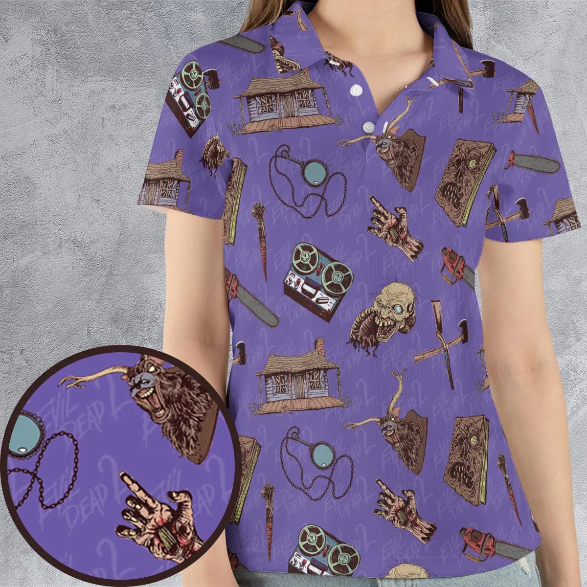 AOP Men/Women Polo Shirt - QM7P8YUP