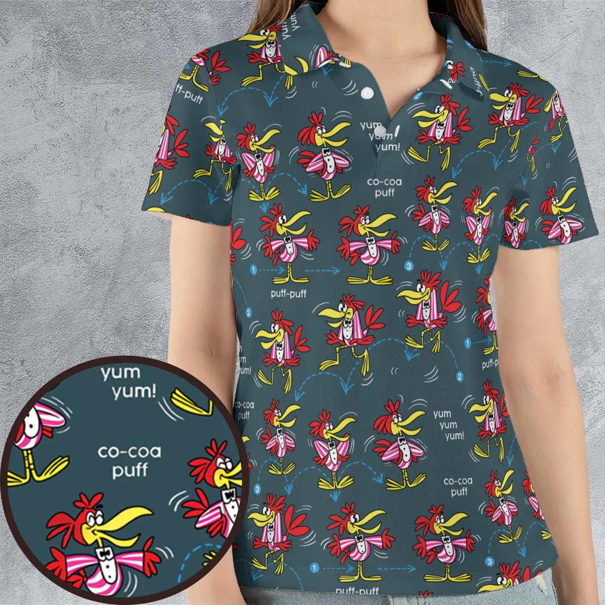 AOP Men/Women Polo Shirt - KQJYAMLF