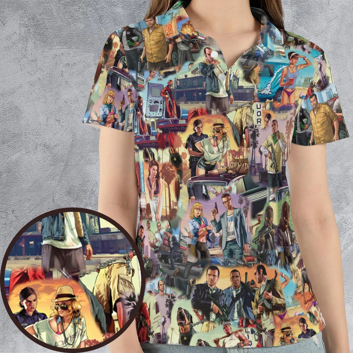AOP Men/Women Polo Shirt - VVZVCABM