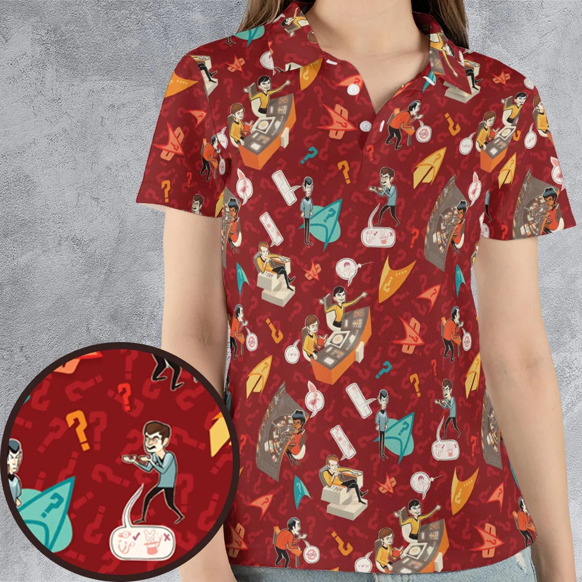 AOP Men/Women Polo Shirt - Q9ABP5T5