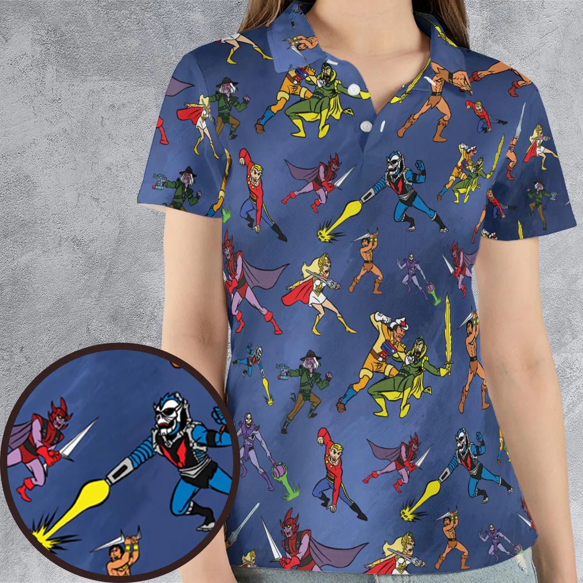 AOP Men/Women Polo Shirt - RNL95AJ8