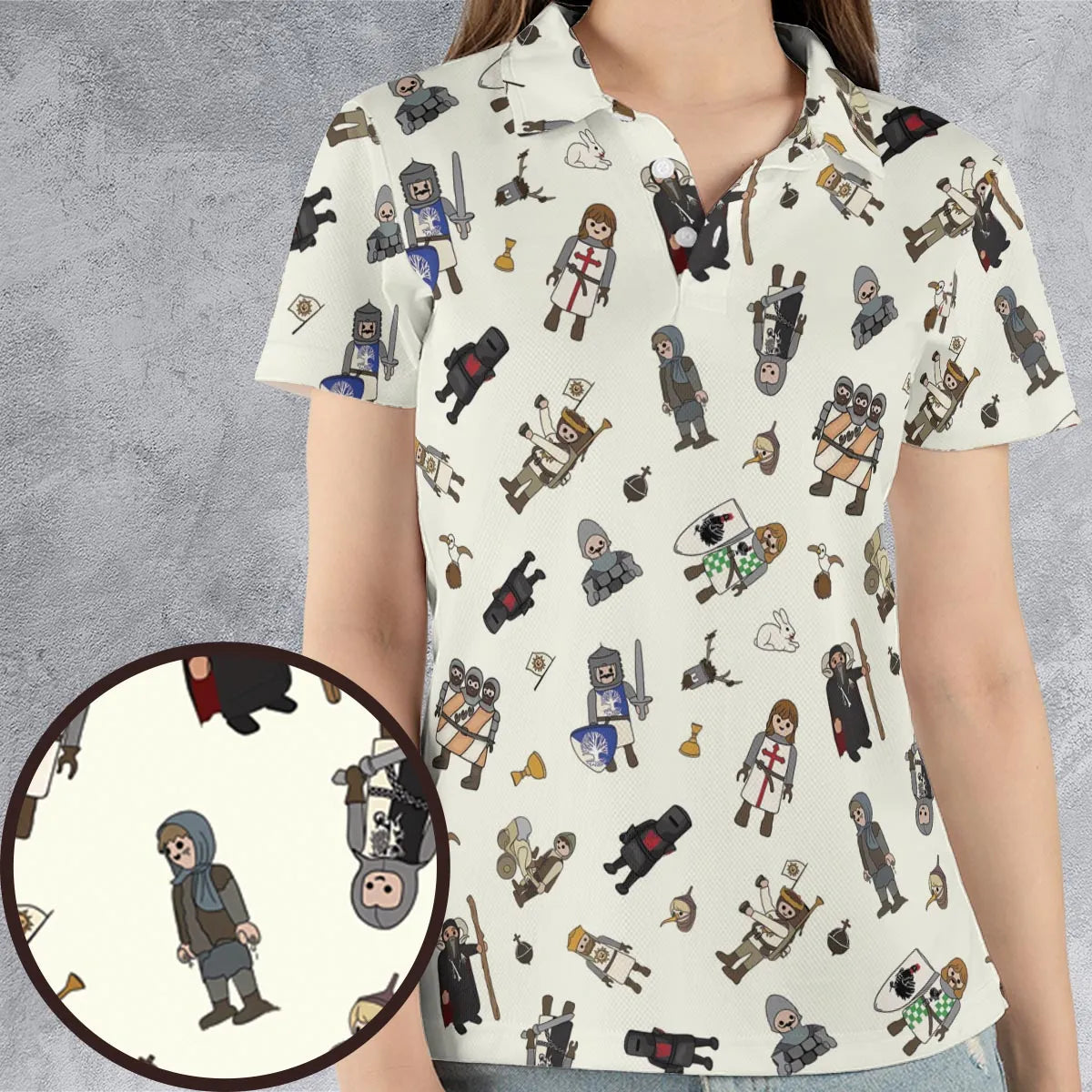 AOP Men/Women Polo Shirt - 4SL9Y5YD