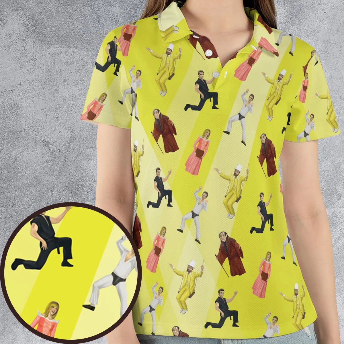 AOP Men/Women Polo Shirt - LRQRJBQN