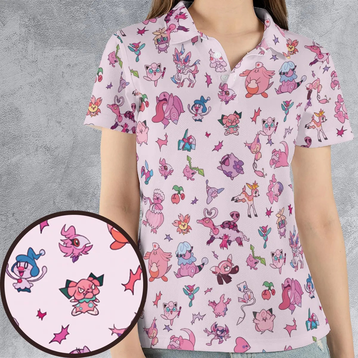 AOP Men/Women Polo Shirt - PVBTUVU2