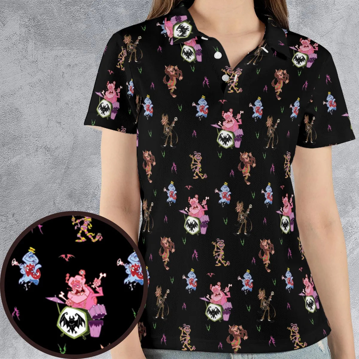 AOP Men/Women Polo Shirt - J5FVVPT6