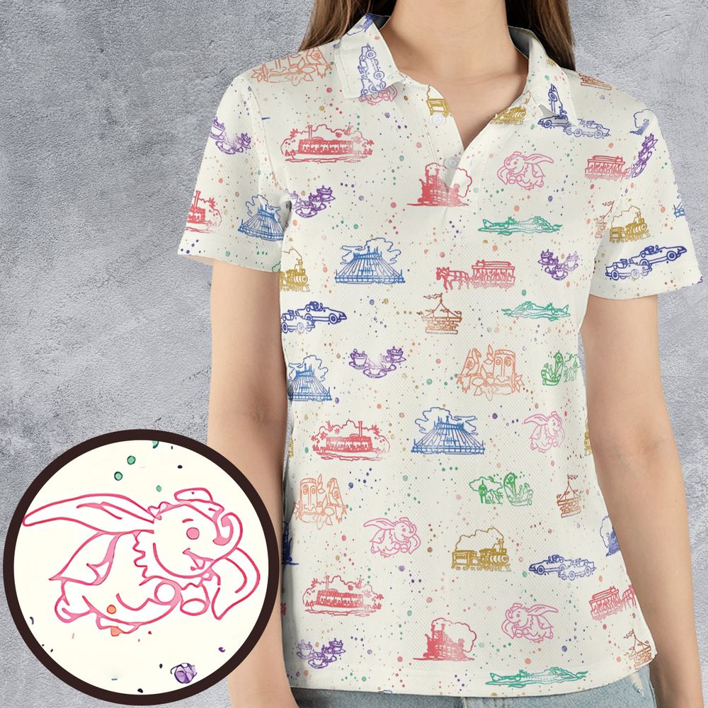 AOP Men/Women Polo Shirt - 6YP4D2QT -  - 4