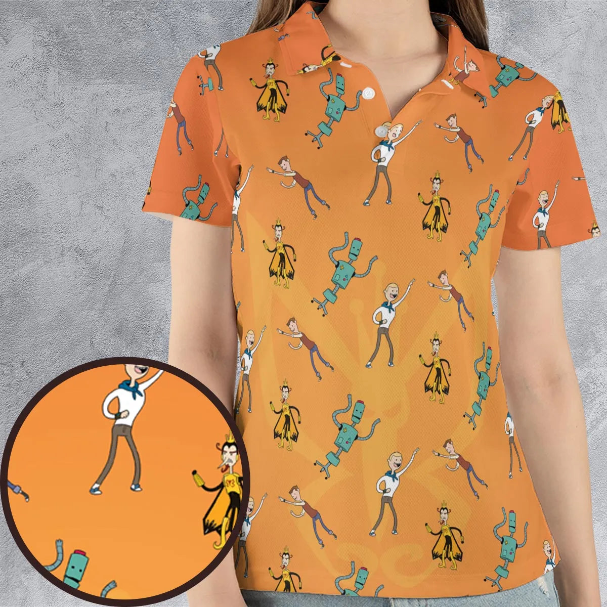 AOP Men/Women Polo Shirt - W8K2KWUS