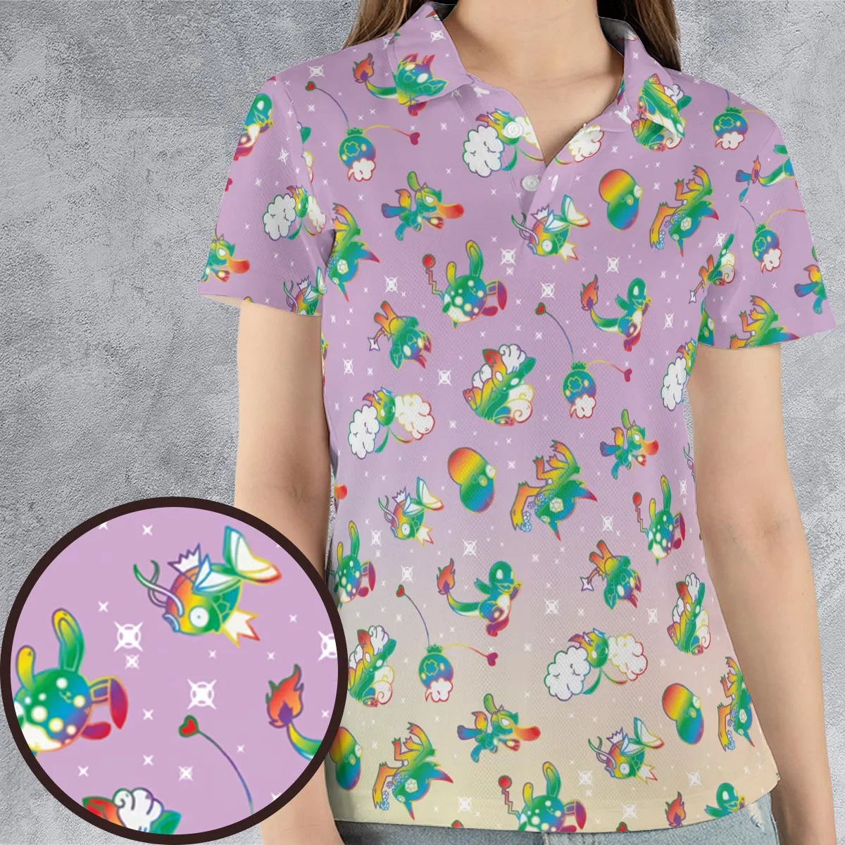 AOP Men/Women Polo Shirt - SE7NHCEV