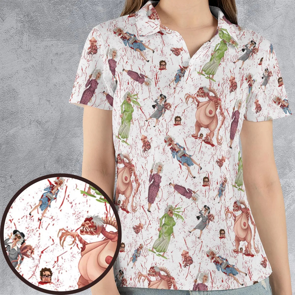 AOP Men/Women Polo Shirt - LVCKKB7Z