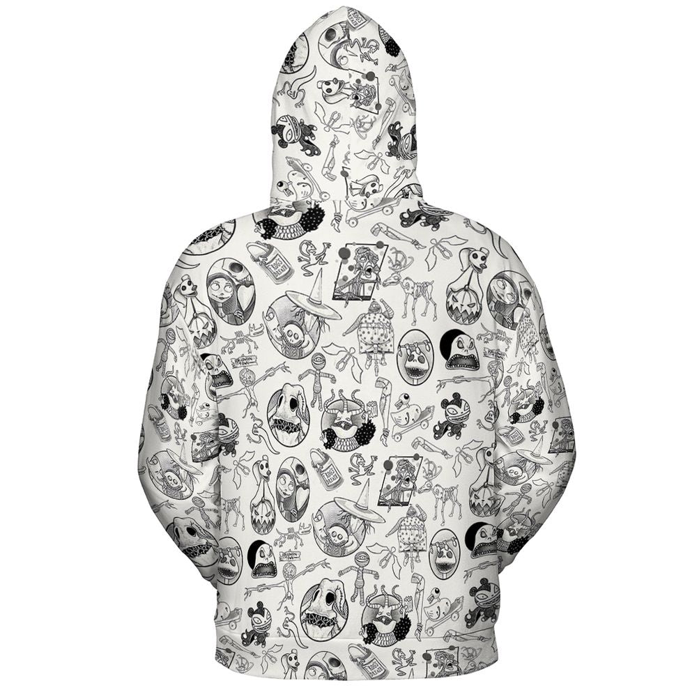 All-over Print Hoodie - Y8CX66SF -  - 4