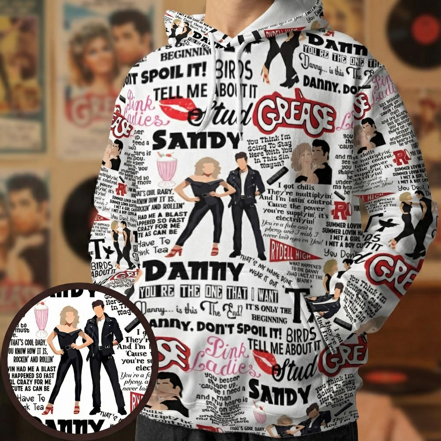 All-over Print Hoodie - CRTUC87Z