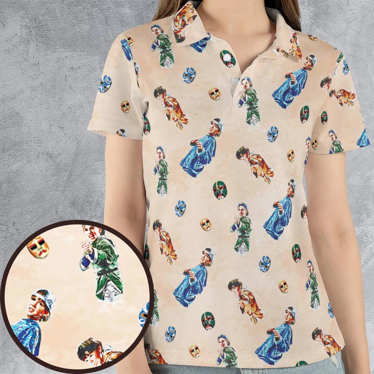 AOP Men/Women Polo Shirt - B81N56C3