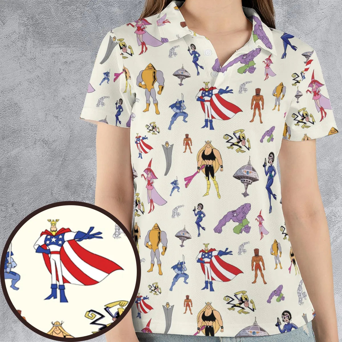 AOP Men/Women Polo Shirt - 4DTXF2EE