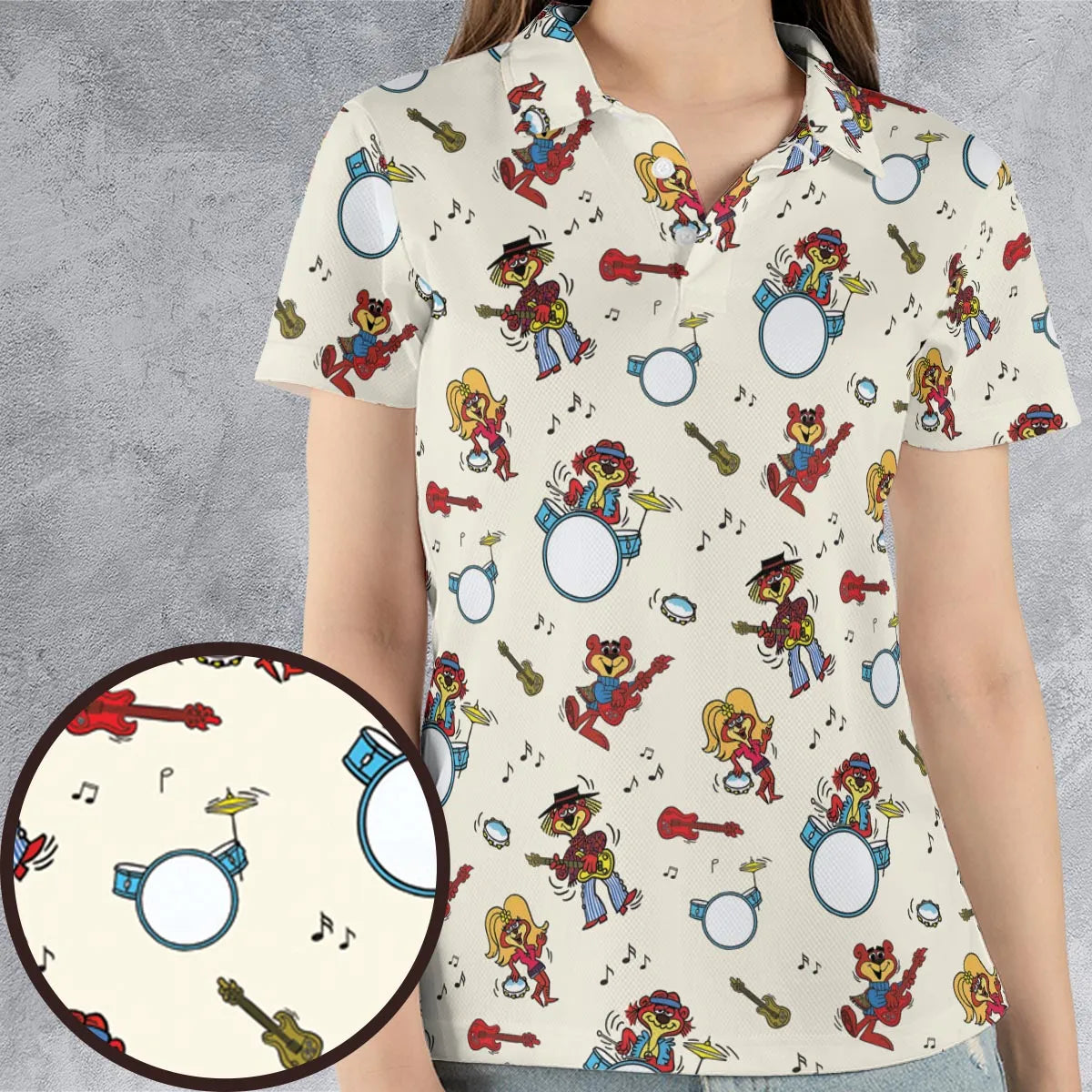 AOP Men/Women Polo Shirt - 4KLRU2S4