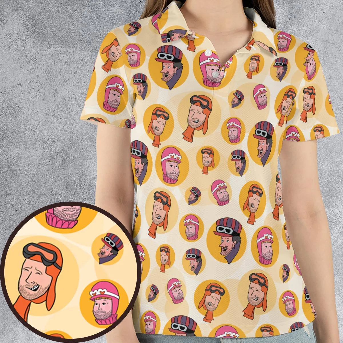 AOP Men/Women Polo Shirt - KDQN4NM3