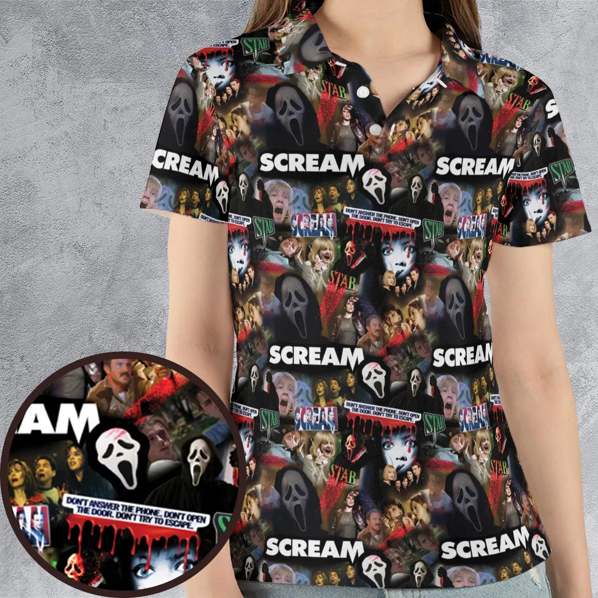 AOP Men/Women Polo Shirt - PEN4KCNT